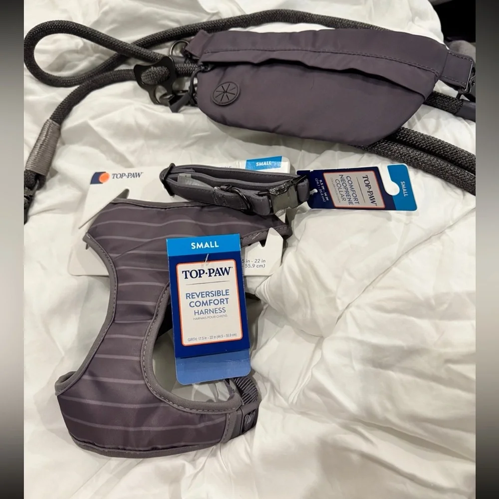 Top Paw Multi Wear Leash, Reversible Comfort Harness & Neoprene Collar - SMALL - Picture 3 of 13